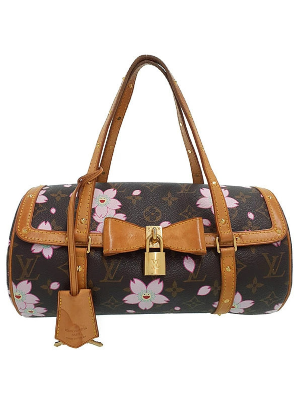 Louis Vuitton Monogram Cherry Red Blossom Papillon Shoulder Bag